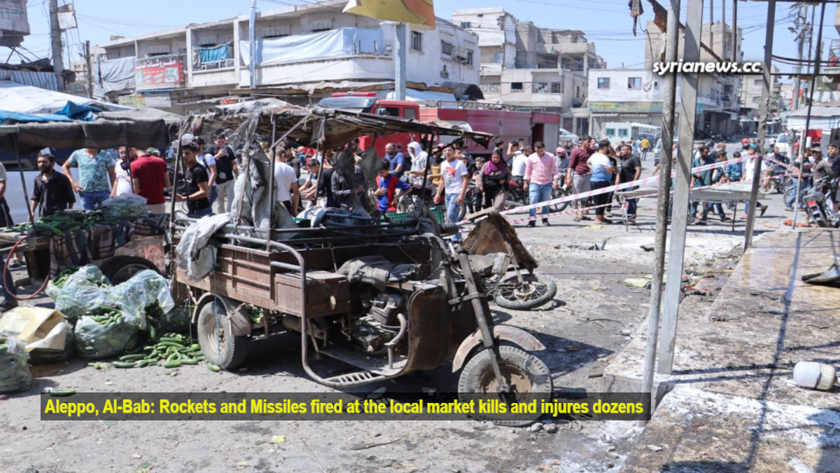 Massacre in a Market in Northern Syria More than 40 People Killed and Injured