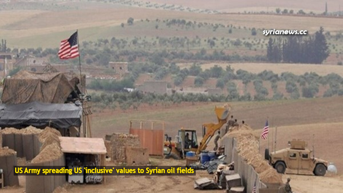 US Army base in Syrian oil field - file photo